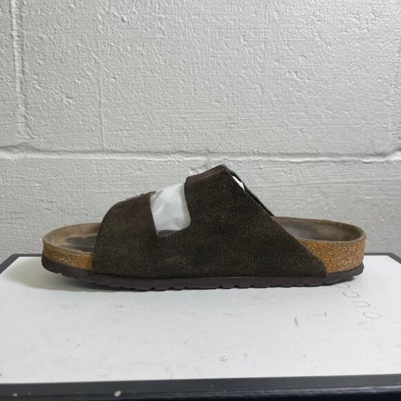 Birkenstock Arizona Brown Suede Slide Sandals Slip On Women's 38 EU/7 US - Picture 5 of 11
